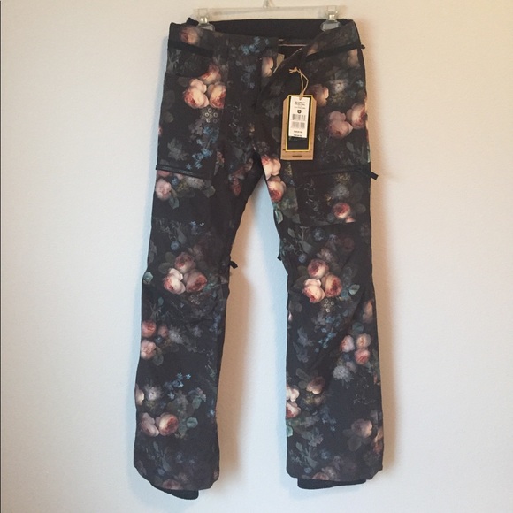 Floral Burton Snowboard Pants Womens Xs 